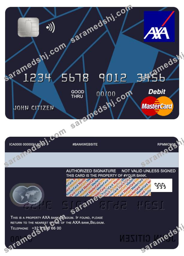 Belgium AXA master card